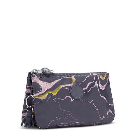 Kipling Creativity Large Printed Pouch Vesker Grå | NO 1121XY